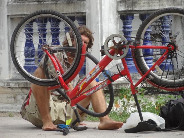 la roue avant cette fois