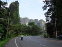 la route entre chez joe et krabi, qu'on a deja fait plusieurs fois en velo